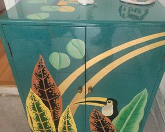 Hand painted cabinet