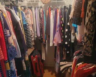 There are a few women's clothes