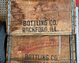 Rockford Bottling Co. Wood Boxes 