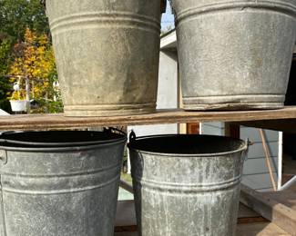 Galvanized Water Buckets 