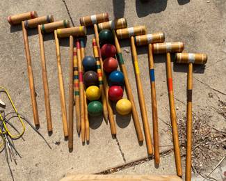 Wood Croquet Sets 