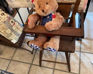 vintage doll high chair