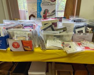  patterns w/fabric included and patterns without fabric