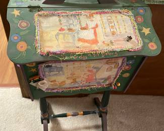 decorated sewing box