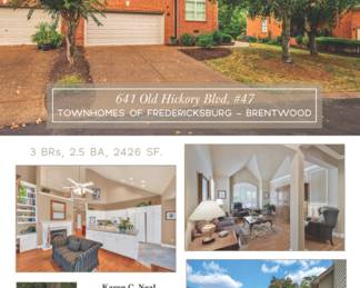 Karen C. Neal
Benchmark Realty LLC
318 Seaboard Ln., Ste 112
Franklin, TN 37067
615-371-1544
615-305-7468 Cell