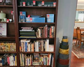 Large selection of books, decor, Nambe