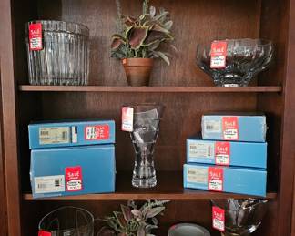 Nambe metal and crystal, Tiffany & Co Ice Bucket (top left)