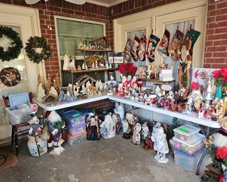 Christmas Holiday decor - HUGE Santa collection!