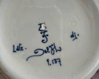 Porceleyne Fles Holland Hand Painted Vase