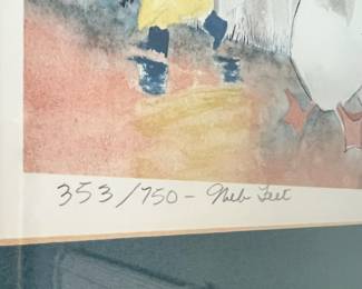 Framed & Matted Print "Web Feet" by Jean Castline