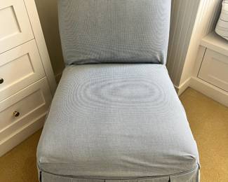 Light Blue Slipper Chair