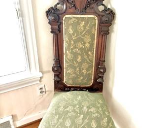Mid 19th Century Renaissance Revival High-Back Chair