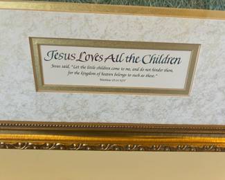 Framed Print "Jesus Love All the Children"