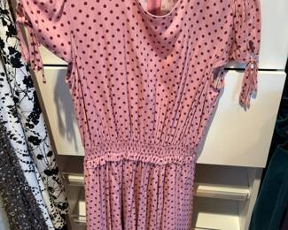 Gal Meets Mauve & Pink Polka Dot Dress - Size 4P
