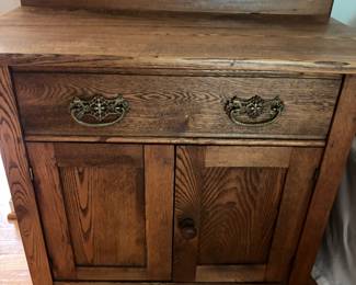 Victorian Oak Wash Stand