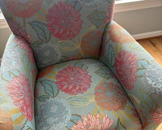 McCreary Modern Floral Upholstered Arm Accent Chair