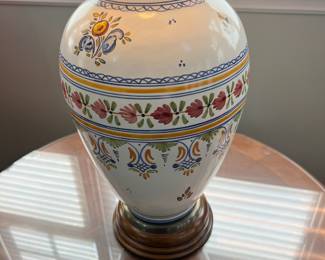 Frederick Cooper Porcelain Italian Hand Painted Style Table Lamp