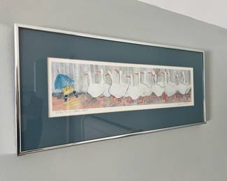 Framed & Matted Print "Web Feet" by Jean Castline