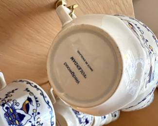 Georgetown Collection by Wedgwood with Volendam Pattern Serving Bowl, Tureen and Teacups
