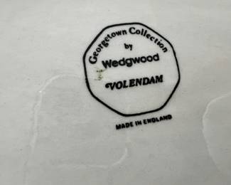 Georgetown Collection by Wedgwood with Volendam Pattern Serving Bowl, Tureen and Teacups
