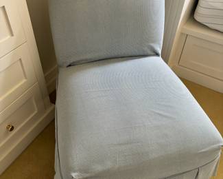 Light Blue Slipper Chair