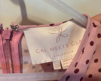 Gal Meets Mauve & Pink Polka Dot Dress - Size 4P
