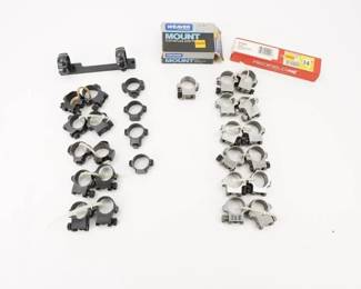 Make: Misc Brands
Model: Scope Rings
Caliber: Various
Condition: Very Good
Box of misc. scope rings. Most of them are in pairs.