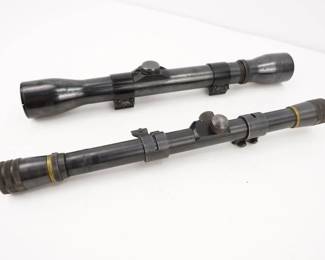 Make: Marlin/JC Higgins
Model: Vintage Scopes
Condition: Very Good
Lot of 2 Vintage scopes. A Marlin Micro-Vue 4x and a JC Higgins Rifleman Senior 4x.