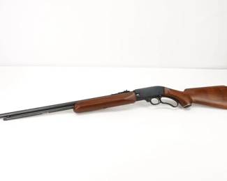 Make: O.F. Mossberg & Sons
Model: 400
Caliber: .22 S/L/LRR
Action: Lever
Barrel: 20
Bore: Shiny
Serial # NSN
Condition: Very Good
The Mossberg Model 400 is a lever-action Rifle that was released in 1959 and was the first in the Palomino line of lever-action Rifles and shotguns. The Palomino line was in production for over 20 years. This Rifle features a 20in barrel chambered for .22 S/L/LRR. This Rifle remains in very good condition showing normal signs of use and wear.