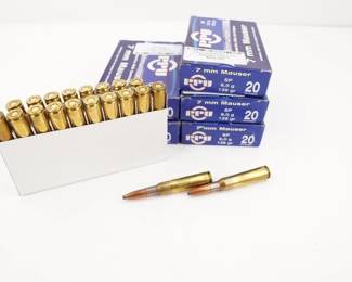 Make: PPU
Model: 100 Rounds
Caliber: 7mm Mauser
Condition: New
5 boxes of (20) PPU 139 GR SP 7mm Mauser ammo.