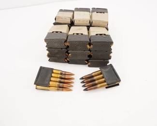 Make: Misc Clipped Ammo
Model: 160 Rounds
Caliber: 7.62X51
Condition: Very Good
160 Rounds of clipped 7.62x 51mm ammo.