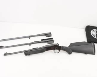 Make: Tauras
Model: S2022243
Caliber: 20 GA/.22LR
Action: Break
Barrel: 18
Bore: Shiny
Serial # SR161229
Condition: Very Good
Importer: Braztech
Known as the trifecta three this is an extremely versatile shooting system that combines the three best selling calibers in the Rossi line. This single shot rifle includes a .22LR barrel,.243 Win Barrel, and a 20GA barrel. This rifle remains in very good condition showing normal signs of use and wear.