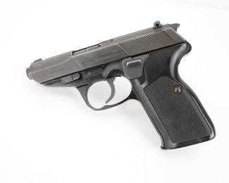 Make: Walther
Model: P5
Caliber: 9x19
Action: Semi
Barrel: 3.5
Bore: Shiny
Serial # 27441
Condition: Very Good
Importer: PW ARMS
The Walther P5 is an aluminum-framed, single-stack, 9mm, double-action/single-action pistol with a de-cocker. It was introduced in 1977 and produced until 1993. This pistol is in very good condition and includes one magazine.