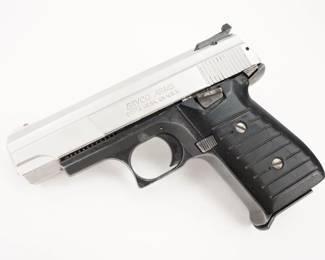 Make: Bryco Arms
Model: Jennings Nine
Caliber: 9mm
Action: Semi
Barrel: 3.5
Bore: Shiny
Serial # 1548000
Condition: Very Good
Bryco Arms Jennings Nine is a semi auto pistol chambered in 9mm. This pistol features a 3.5in barrel. This pistol is in very good condition showing normal signs of use and wear.