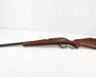 Make: Marlin
Model: 57
Caliber: .22 S/L/LRR
Action: Lever
Barrel: 22
Bore: Shiny
Serial # NSN
Condition: Very Good
This is a hard-to-find Marlin model 57 lever action rifle. Early Marlin Model 57 levermatic. 22 S/L/LR. This is an early magnum before they switched to the 57M model for all. 22 rifles. Extremely rare to find. The Model 57-M was only manufactured for 10 years, from 1959 to 1969. The Marlin Levermatic was a family of lever-action rifles created by Marlin Firearms in the 1950s. The Levermatic differed from the traditional lever-action rifles, such as the Marlin 39A, in that it employed a cam-and-roller system, giving it an extremely smooth and short lever motion to reload a new cartridge. This model has no serial number. This firearm is in very good condition. signs of wear,