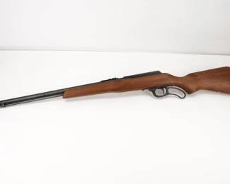 Make: Marlin
Model: 57
Caliber: .22 MAG
Action: Lever
Barrel: 22
Bore: Shiny
Serial # NSN
Condition: Very Good
This is an Early Magnum before they switched to the The Marlin 57M. This is a .22 Winchester Magnum Rimfire rifle with a tubular magazine that was produced from 1959 to 1969. This Rifle remains in very good condition showing normal signs of use and wear.