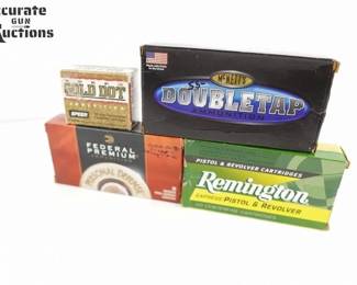 Make: Misc Brands
Model: 170 Rounds
Caliber: .357 SIG
Country: 26118
1 Box Remington 125 GR JHP, 1 box Federal 125GR JHP, 1 box of Double Tap 147 GR JHP and 1 box of 20 Speer Gold Dot 125 GR GDHP.