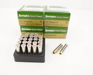 Make: Remington
Model: 100 Rounds Golden Saber
Caliber: .357 MAG
Condition: New
4 Boxes of (25) rounds of Remington Golden Saber 125 GR .357 MAG.