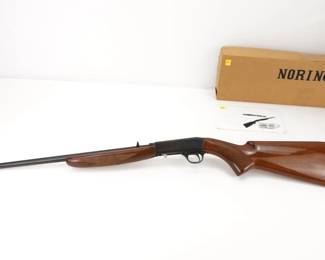 Make: Norinco
Model: 22 A.T.D.
Caliber: .22 LR
Action: Semi
Barrel: 18
Bore: Bright
Serial # 815560
Condition: Excellent
Importer: interarms
The Norinco ATD 22 Long Rifle Only rifle is a great choice for any Plinker. The rifle can be dismantled into two compact assemblies for convenient transportation and storage. It has a magazine capacity of 11. This Rifle is sold with a factory box and remains in Excellent condition showing normal signs of use and wear.