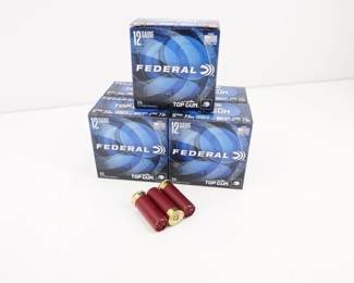 Make: Federal
Model: 125 Rounds Top Shot
Caliber: 12 GA
Condition: New
5 boxes of (25) rounds of Federal Top Shot 12 GA ammo.