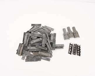 Make: Misc Clips
Model: Clipped Ammo
Caliber: Various
Condition: Very Good
Box of misc. clipped magazines for vintage ammo. Aprox 50+ empty clips