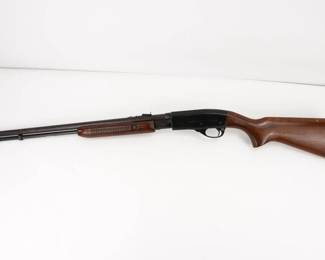 Make: Remington
Model: Fieldmaster 572
Caliber: .22 S/L/LRR
Action: Pump
Barrel: 20
Bore: Shiny
Serial # NSN
Condition: Very Good
The Remington Model 572 Fieldmaster is a slide action, manually-operated .22 caliber (rimfire) repeating rifle manufactured by Remington Arms Company. This rifle is in very good condition.