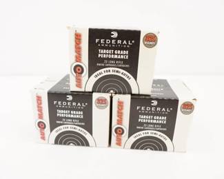 Make: Federal
Model: 975 Rounds
Caliber: .22 LR
Condition: New
3 boxes of (325) Rounds of Federal 40 GR .22 LR ammo.