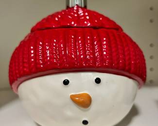 Snowman Covered Candy Dish