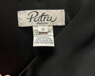 Patra Black Tank Top - Size Petite 10
