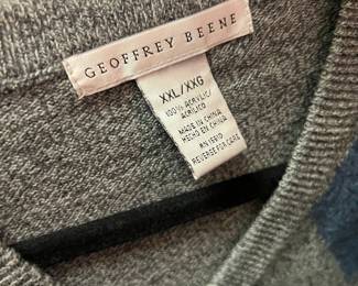 Geoffrey Beene Men's Sleeveless Sweater Vest - Size XL