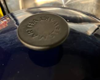 Martha Stewart Navy Enameled Cast Iron Dutch Oven
