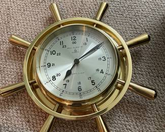Bell Clock Co. Brass Ship's Clock
