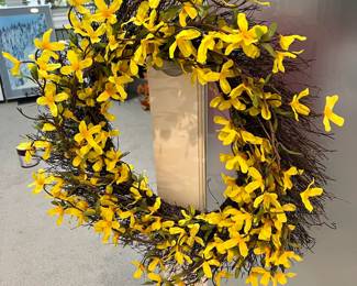 Artificial Forsythia Wreath