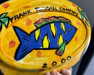 2000 Frank Russell Company Hand Painted Platter